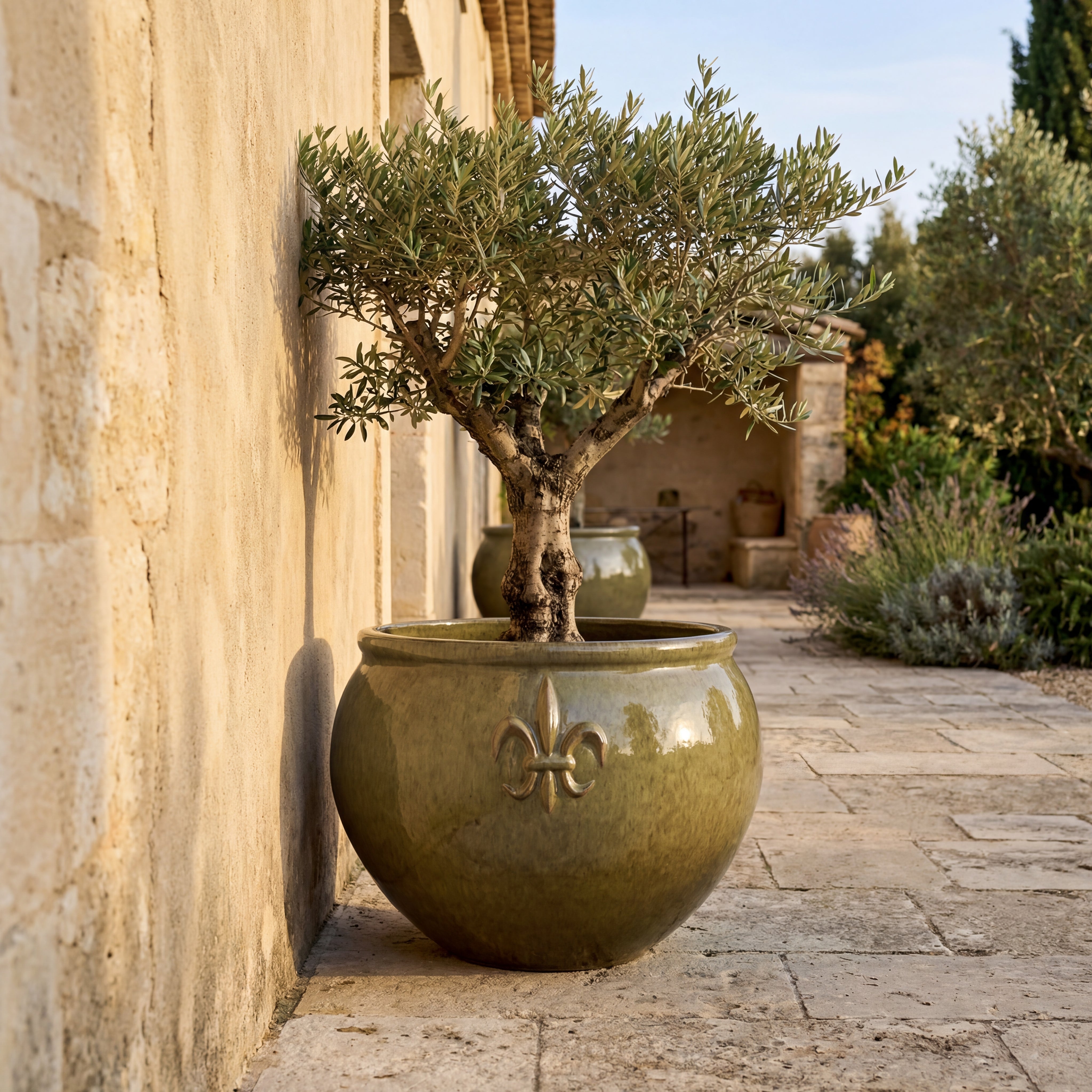 Keramický květináč Clovis - Nefrit