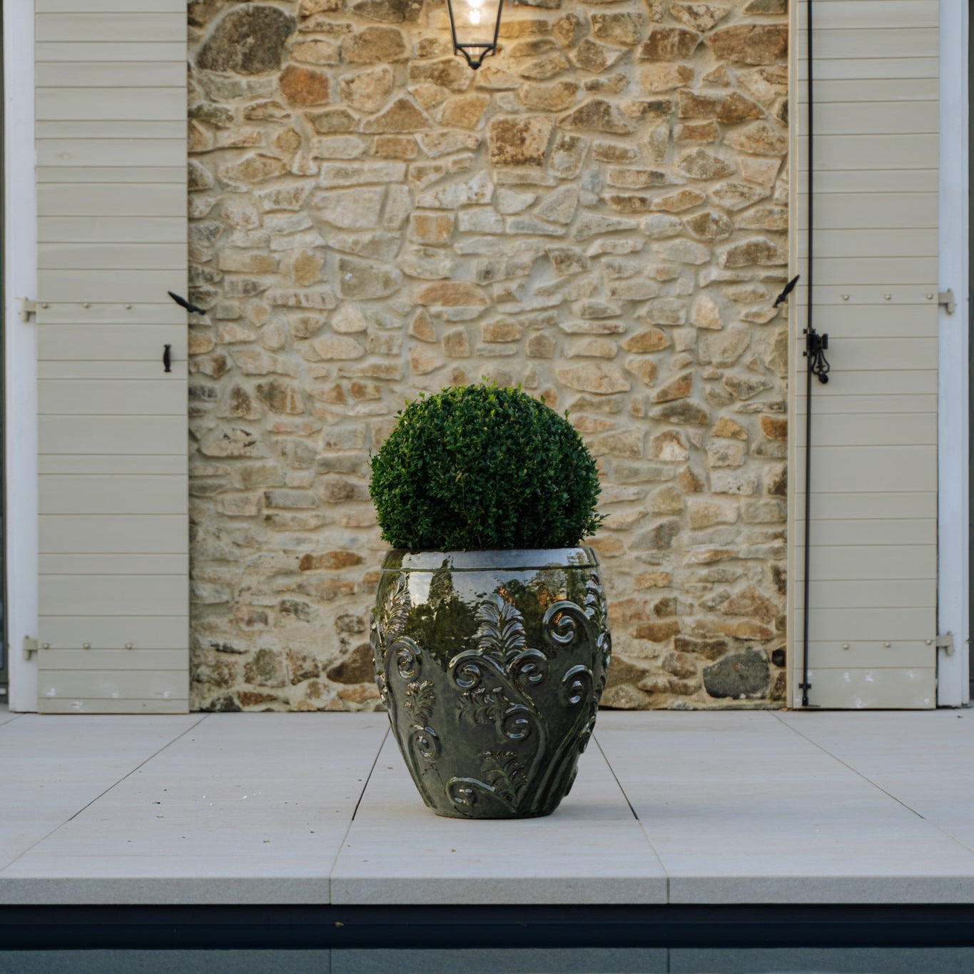 Keramický květináč Gaia - Tropická zelená - Provencelia.cz