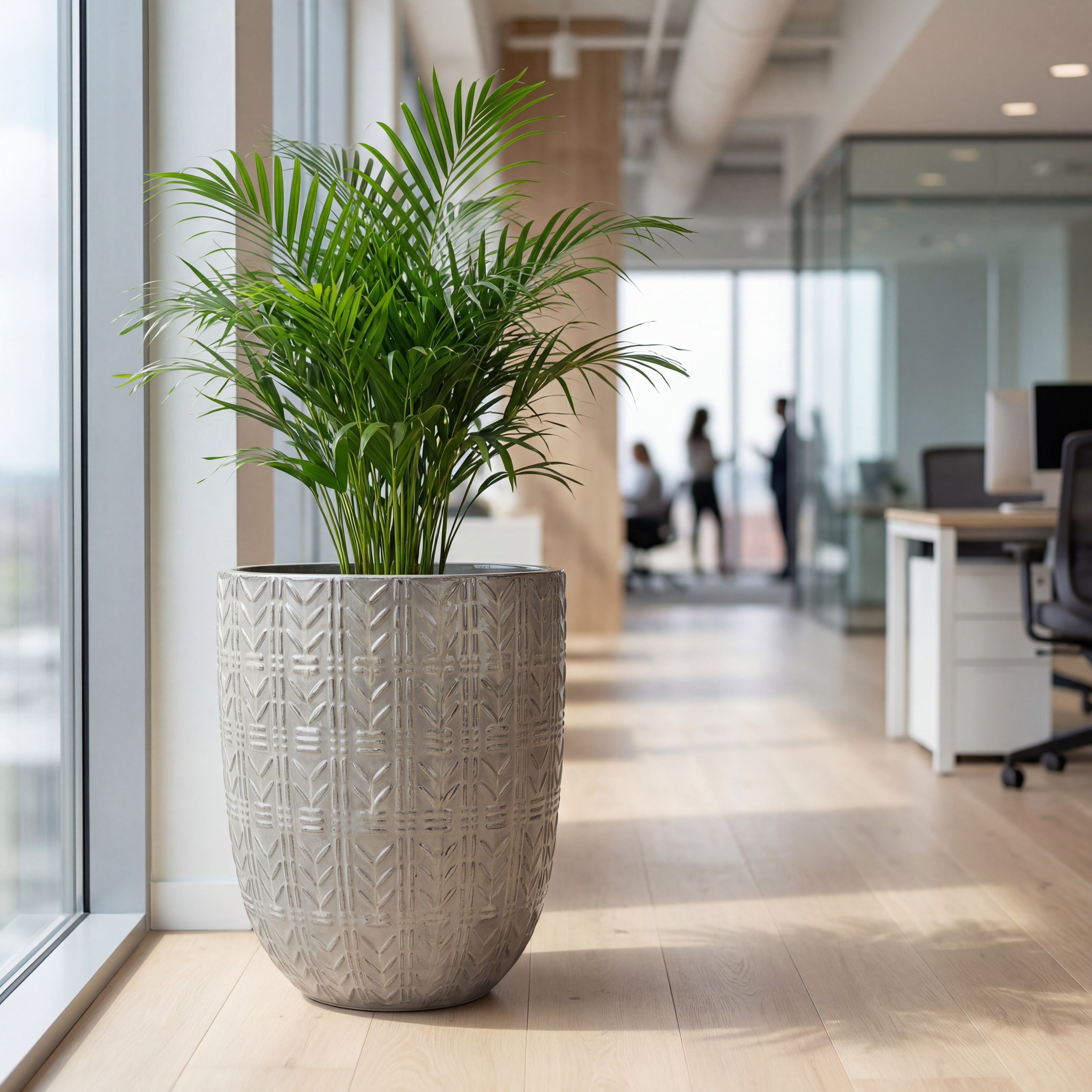 Keramicky květináč Mercure - Slonova kost