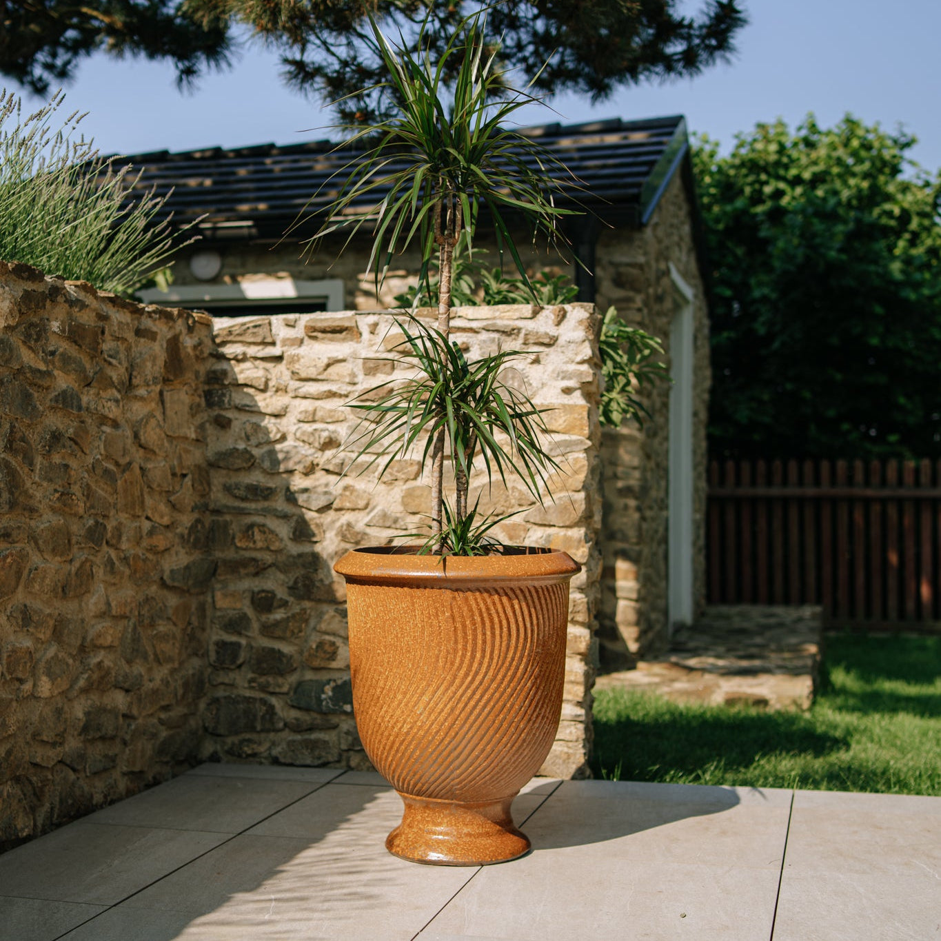 Keramický květináč Morgane - Rezavý (Imitace rzi)