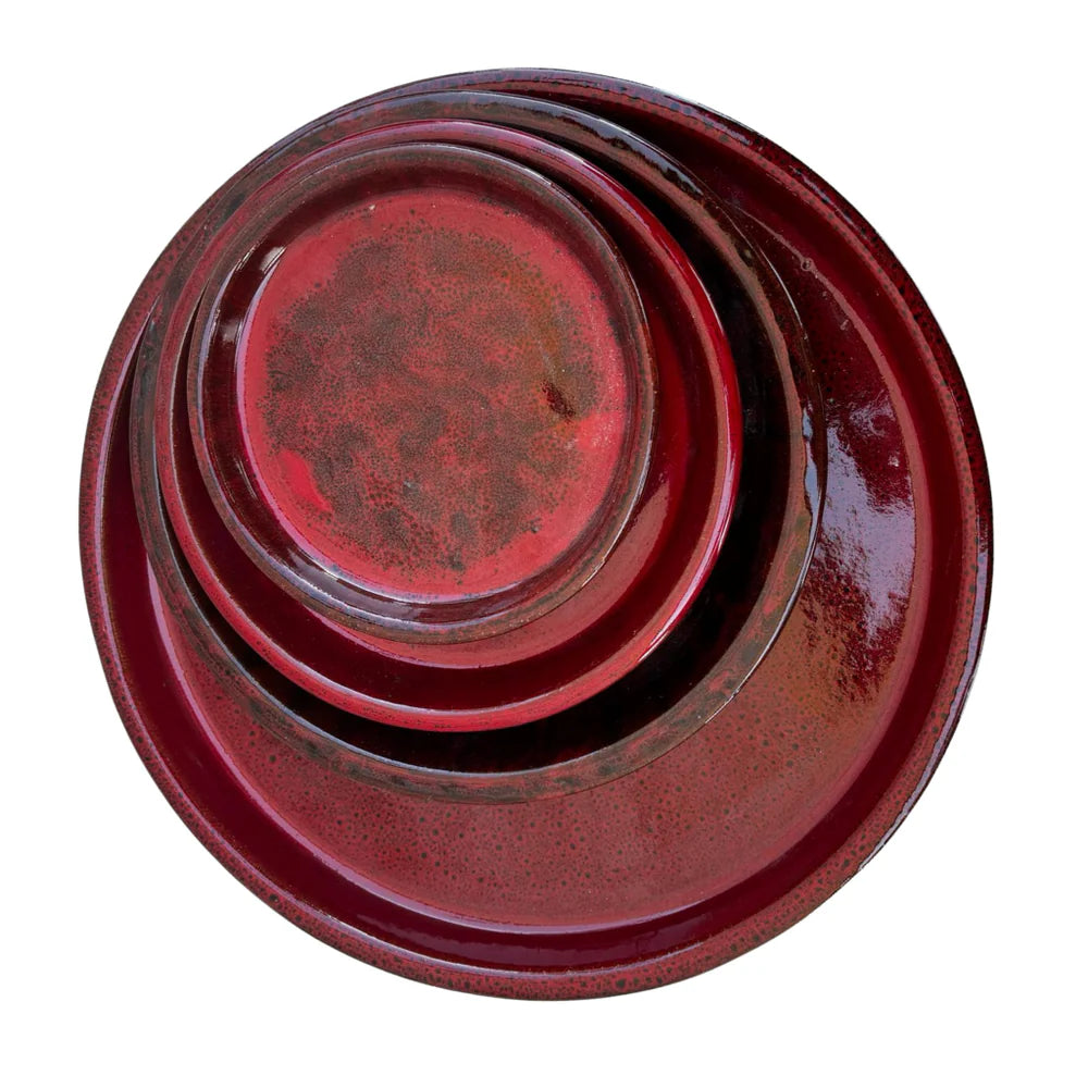 Podmiska pod květináč - Císařsky červená