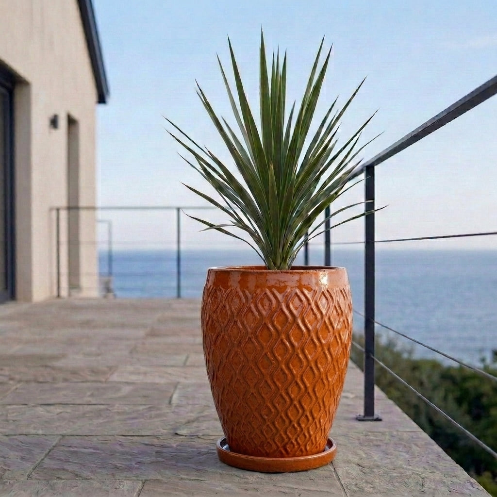Podmiska pod květináč - Tropická oranžová