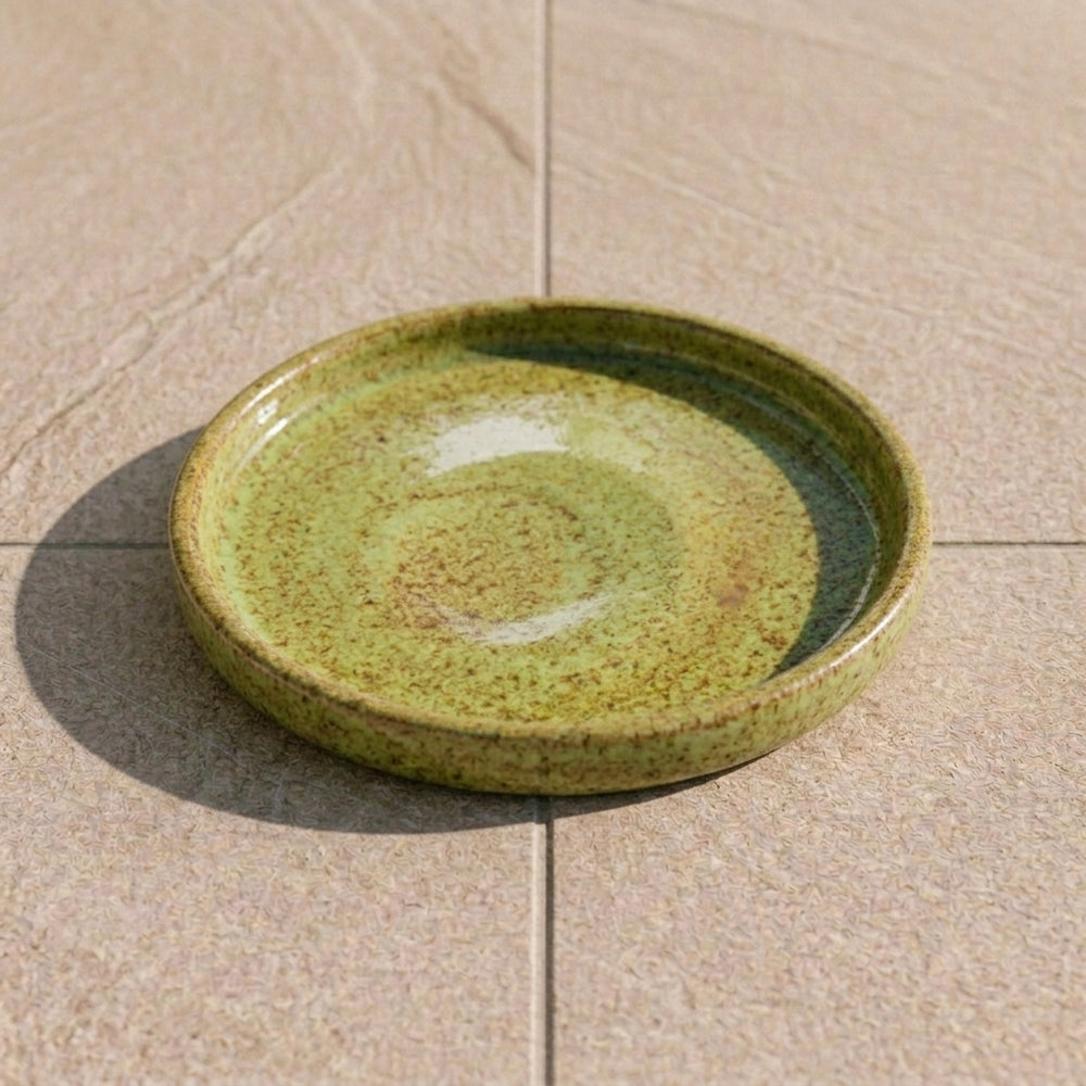 Podmiska pod květináč - Podzimní zelená (Ø 15–40 cm)