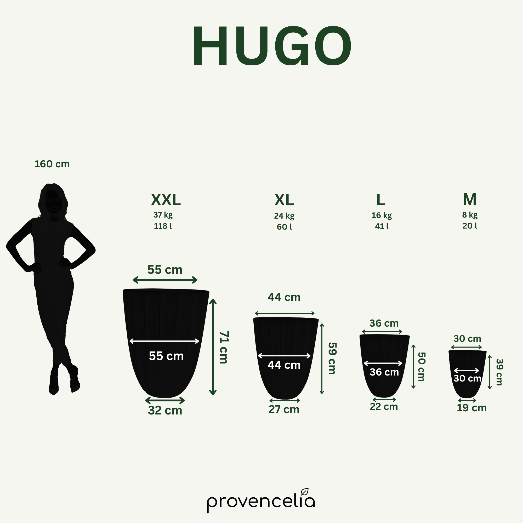 Keramický květináč Hugo - Krémová