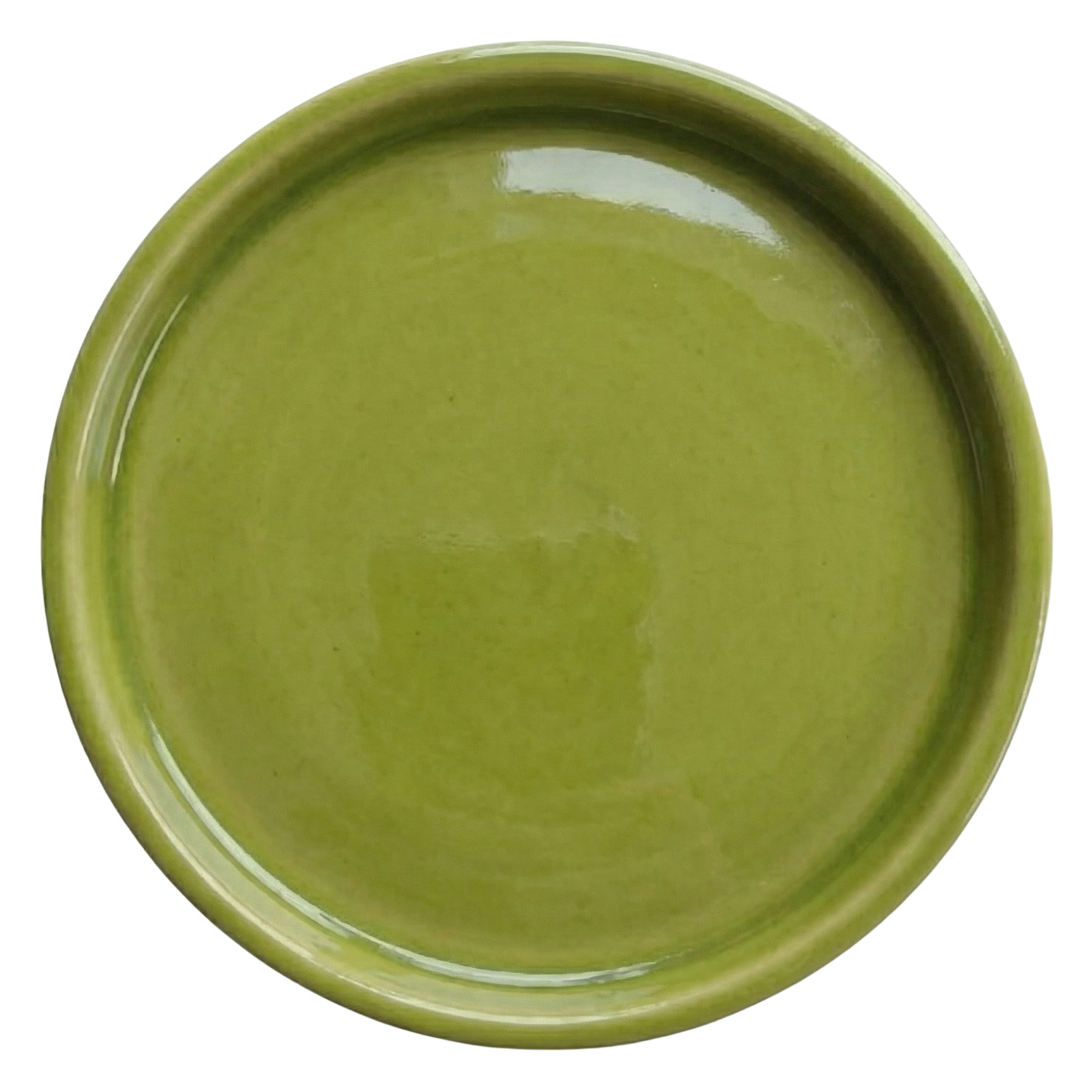 Podmiska pod květináč - Olivově zelená