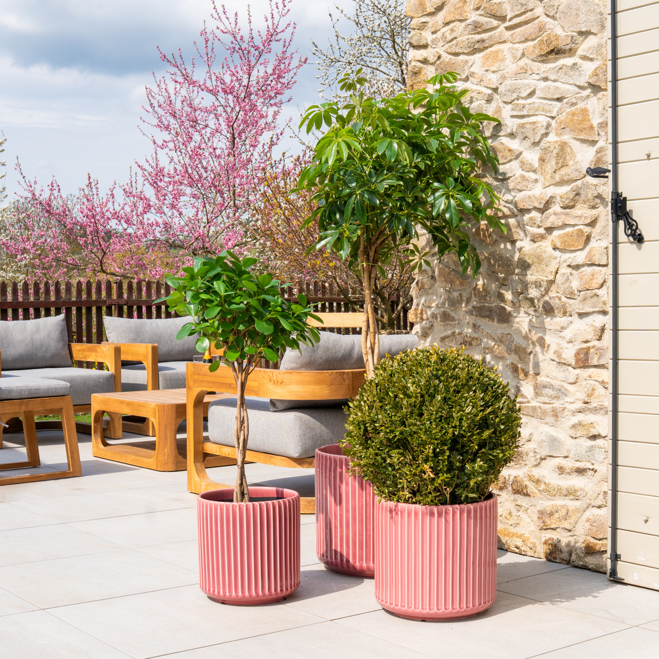 Keramický květináč London - Růžový