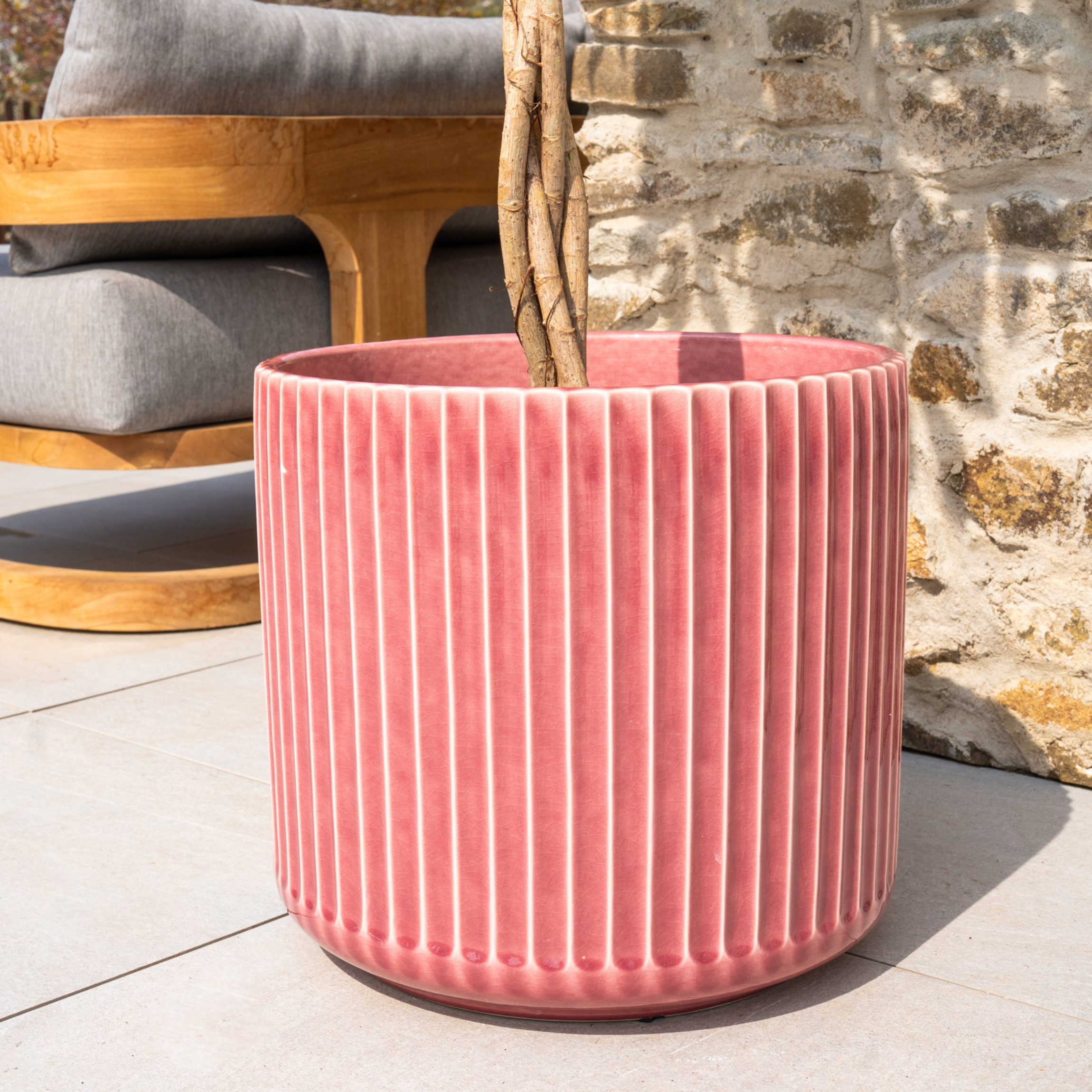 Keramický květináč London - Růžový