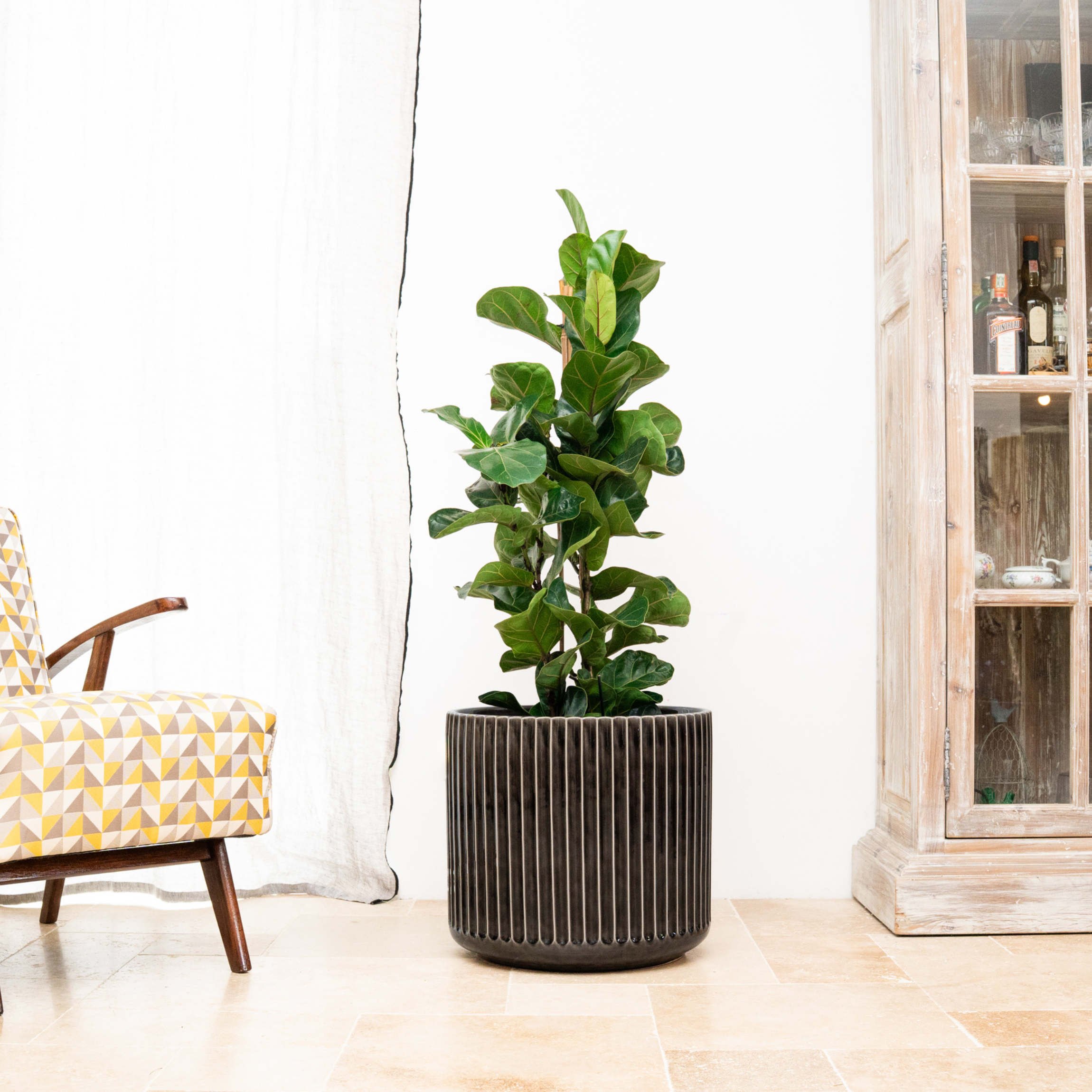 Keramický květináč London - Šedá