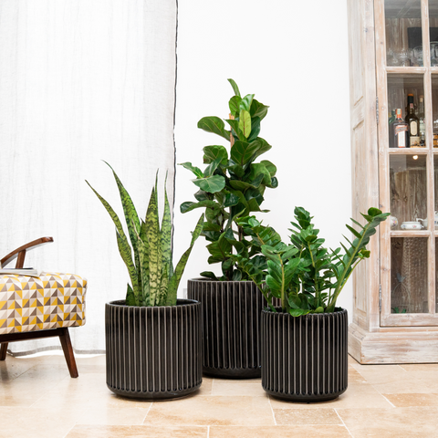 Keramický květináč London - Šedá