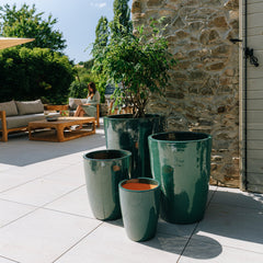 Keramicky květináč Mazarin- Nefritová