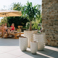 Keramický květináč MEROVEE - Perlový