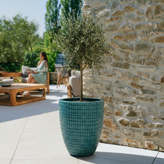 Keramický květináč Verne - Tyrkysový