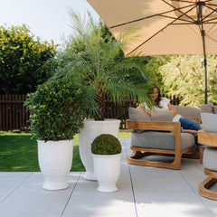 Keramický květináč Arthur - Bílý