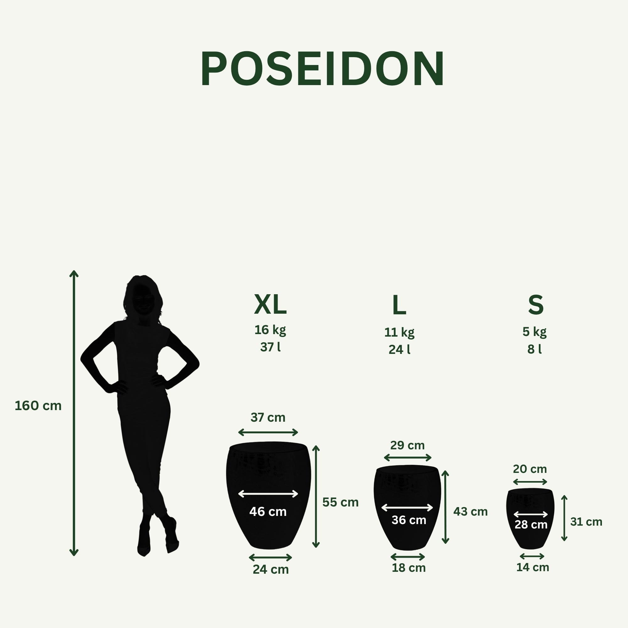 Keramický květináč Poseidon - Žlutý