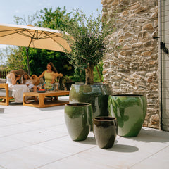 Keramický květináč LAFONTAINE - Tropická zelená