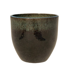 Keramický květináč LANCELOT - Černo-zelený