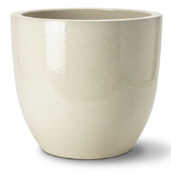 Keramický květináč LANCELOT - Krémový