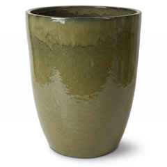 Keramicky květináč Mazarin 2 - Olivově zelená