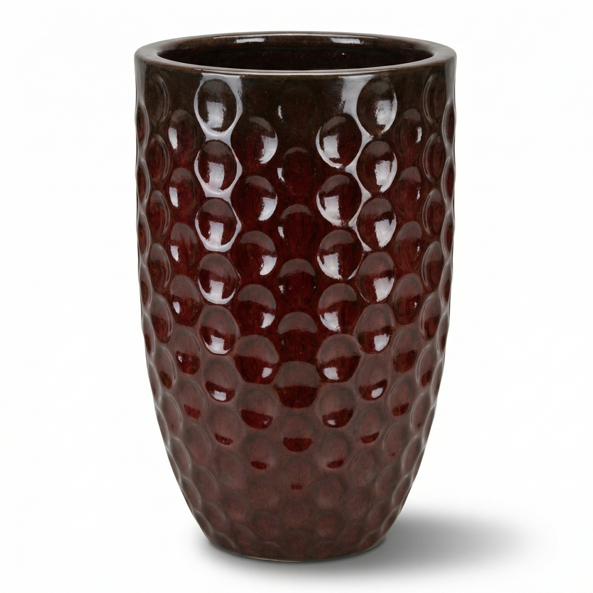 Keramický květináč MEROVEE Cihlově červená – Provencelia, ručně vyráběný, mrazuvzdorný