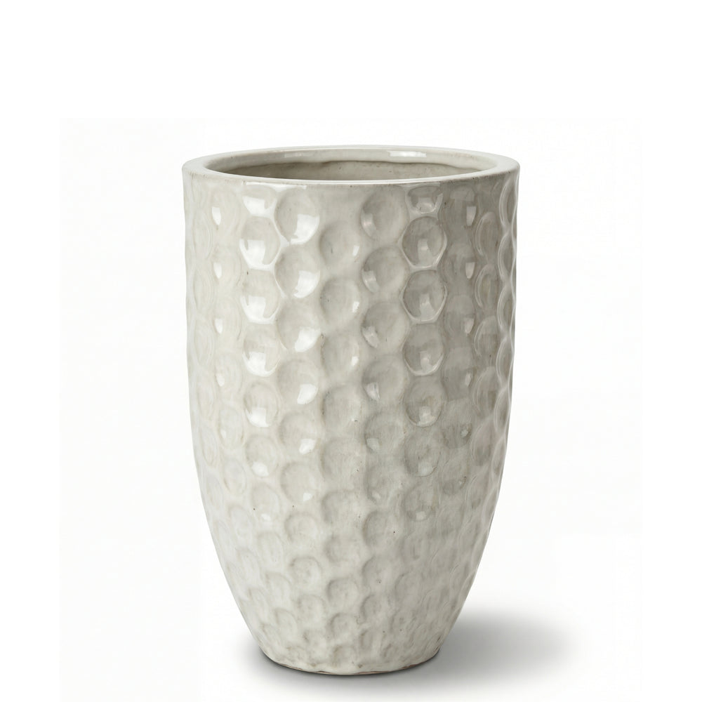Keramický květináč MEROVEE - Krémová - L (30 x 45 cm)