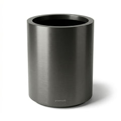 Velký květináč z nerezové oceli Metropole - Matná černá