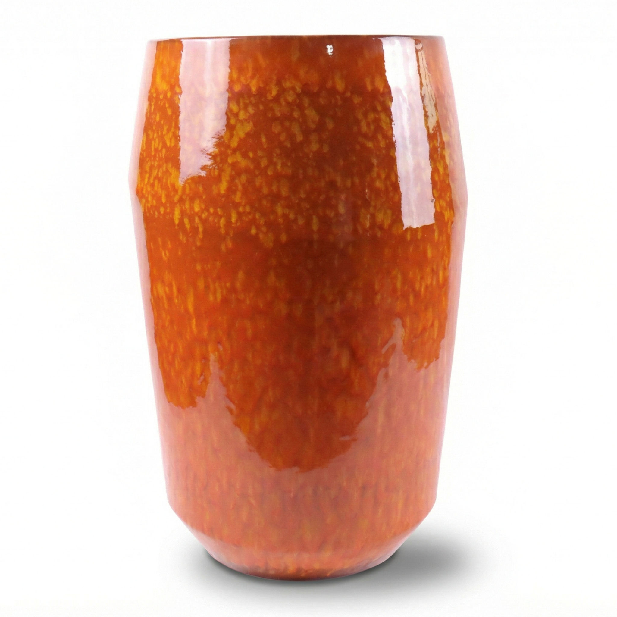 Provencelia květináč MONACO Oranžový – glazovaná terakota, styl Anduze