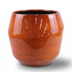 Keramický květináč Monaco - Oranžový