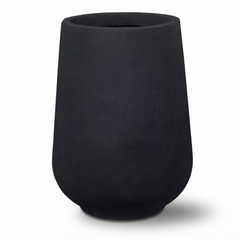 Betonový květináč MONOLITH - Matně černý