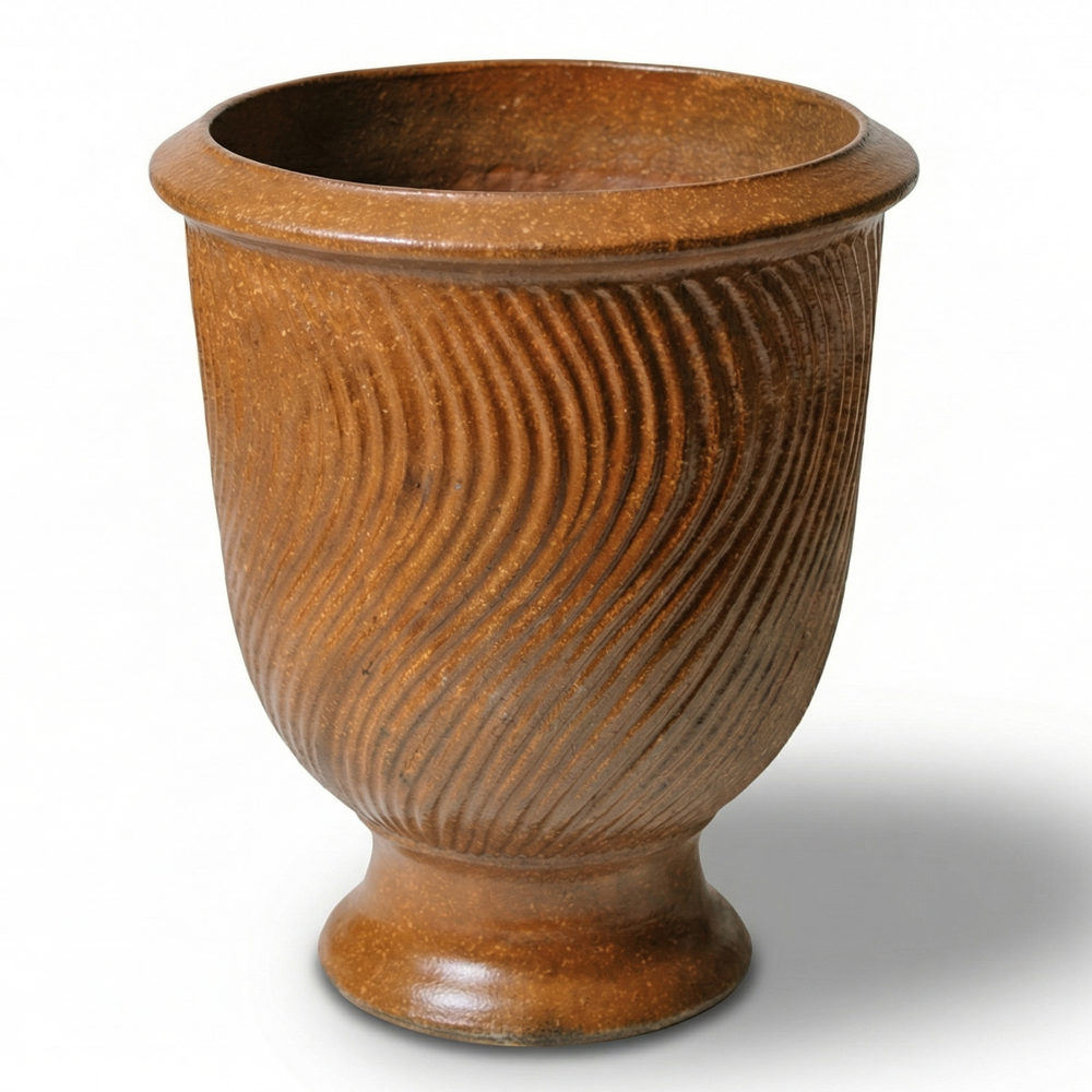 Keramický květináč Morgane - Rezavý (Imitace rzi) - XL (55 x 69 cm)