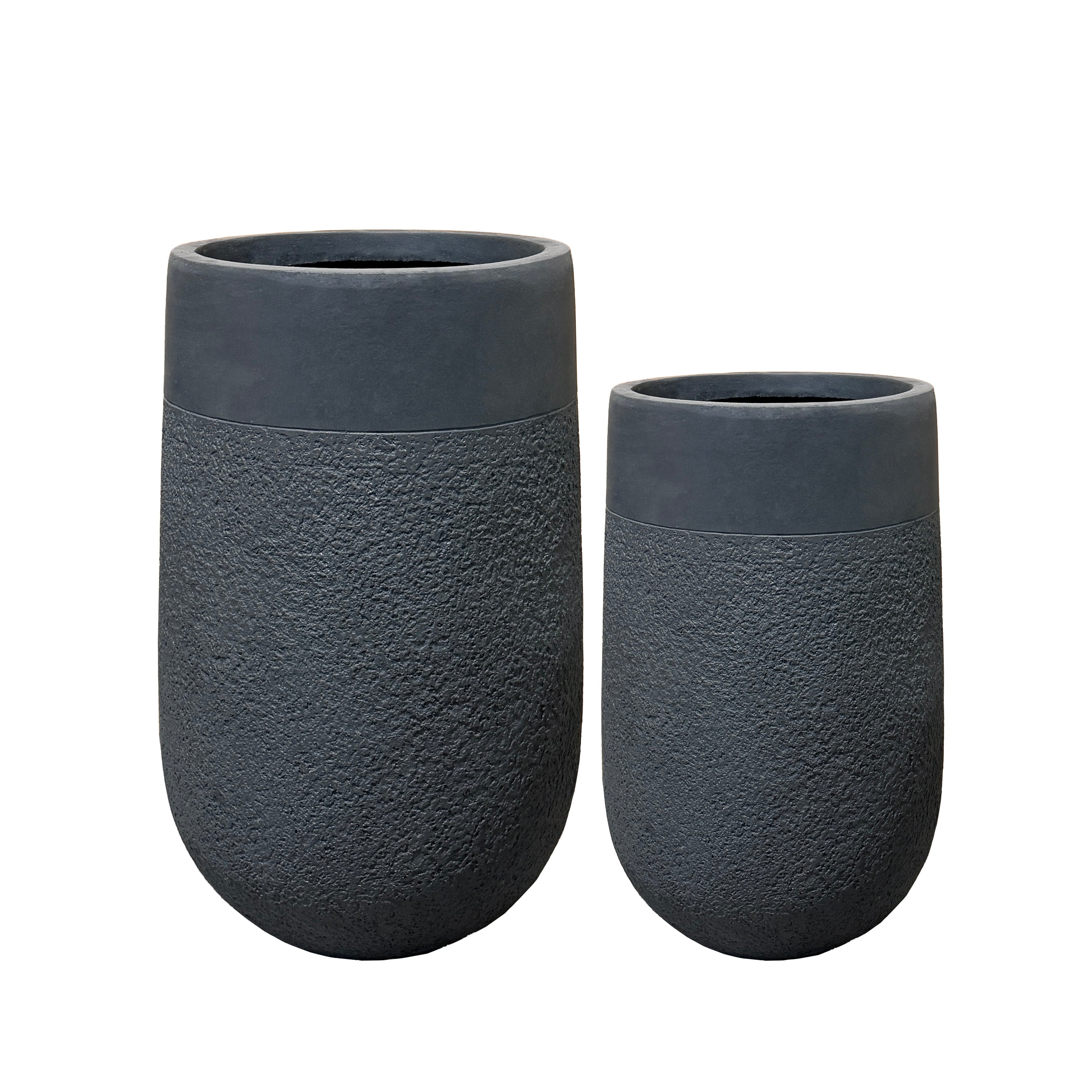 Provencelia květináč OPUS Tmavě šedá – glazovaná terakota, styl Anduze