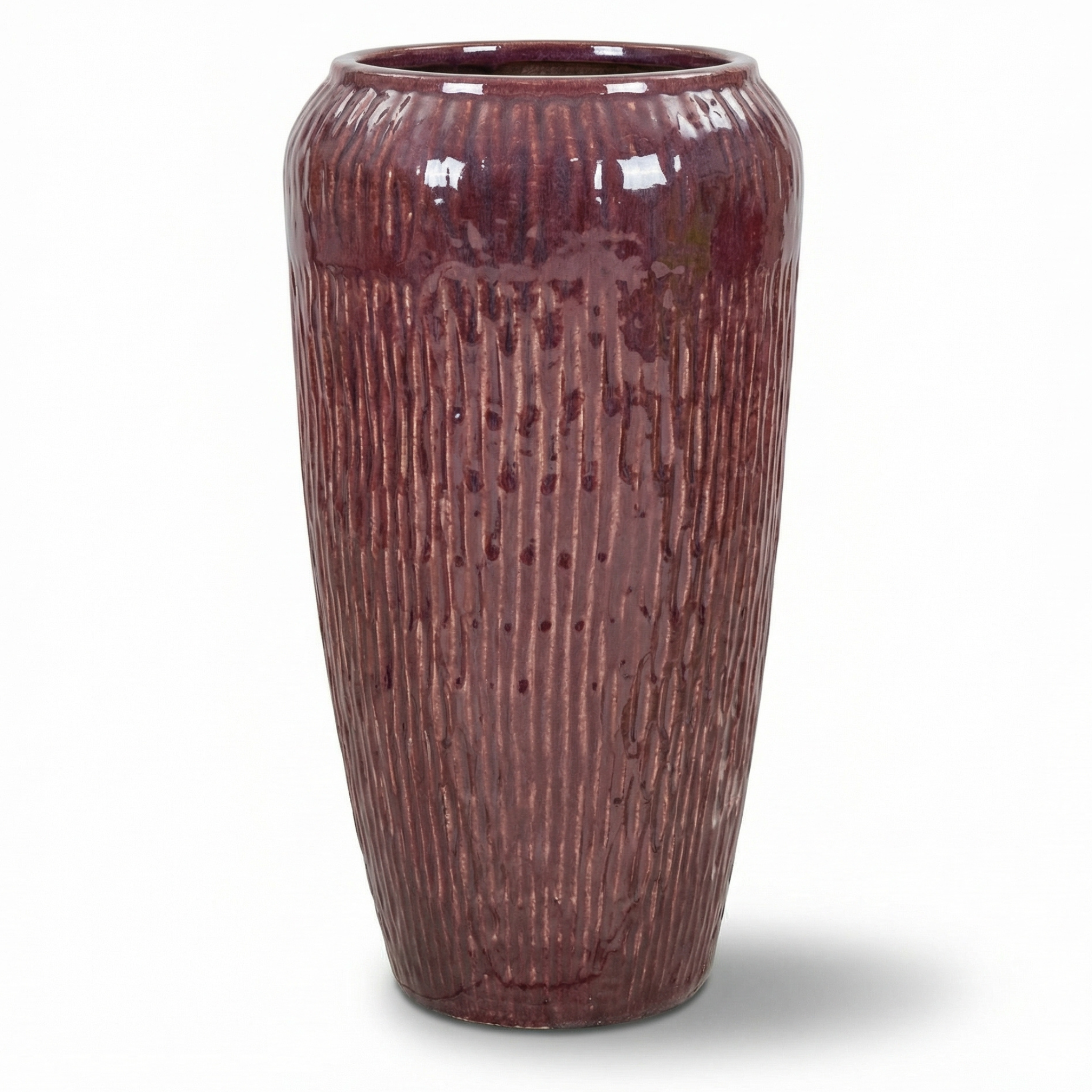 Keramický květináč POMPADOUR Cihlově červený – Provencelia, ručně vyráběný, mrazuvzdorný