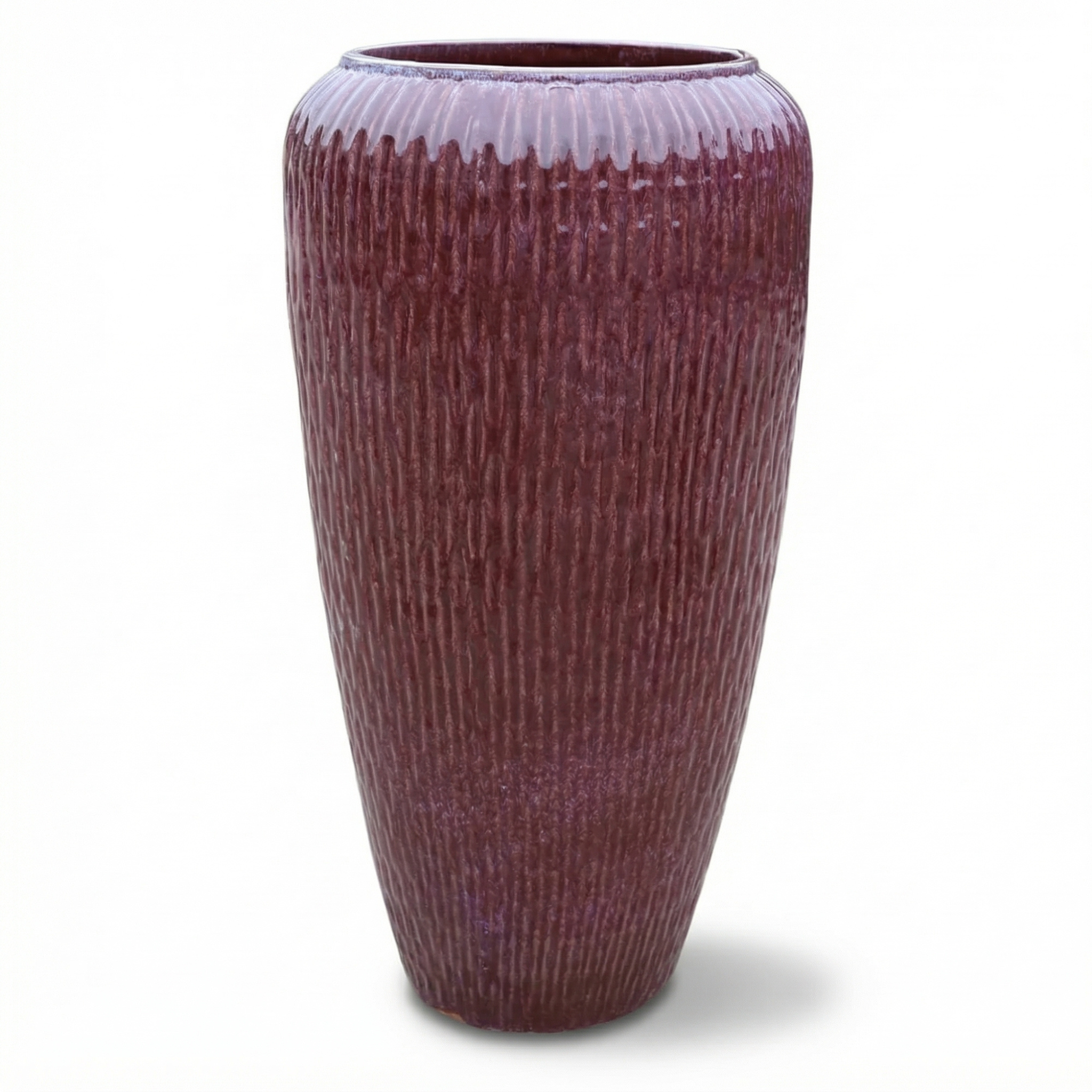 Keramický květináč POMPADOUR fialová – Provencelia, ručně vyráběný, mrazuvzdorný