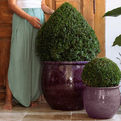 Keramický květináč Newton - Fialová