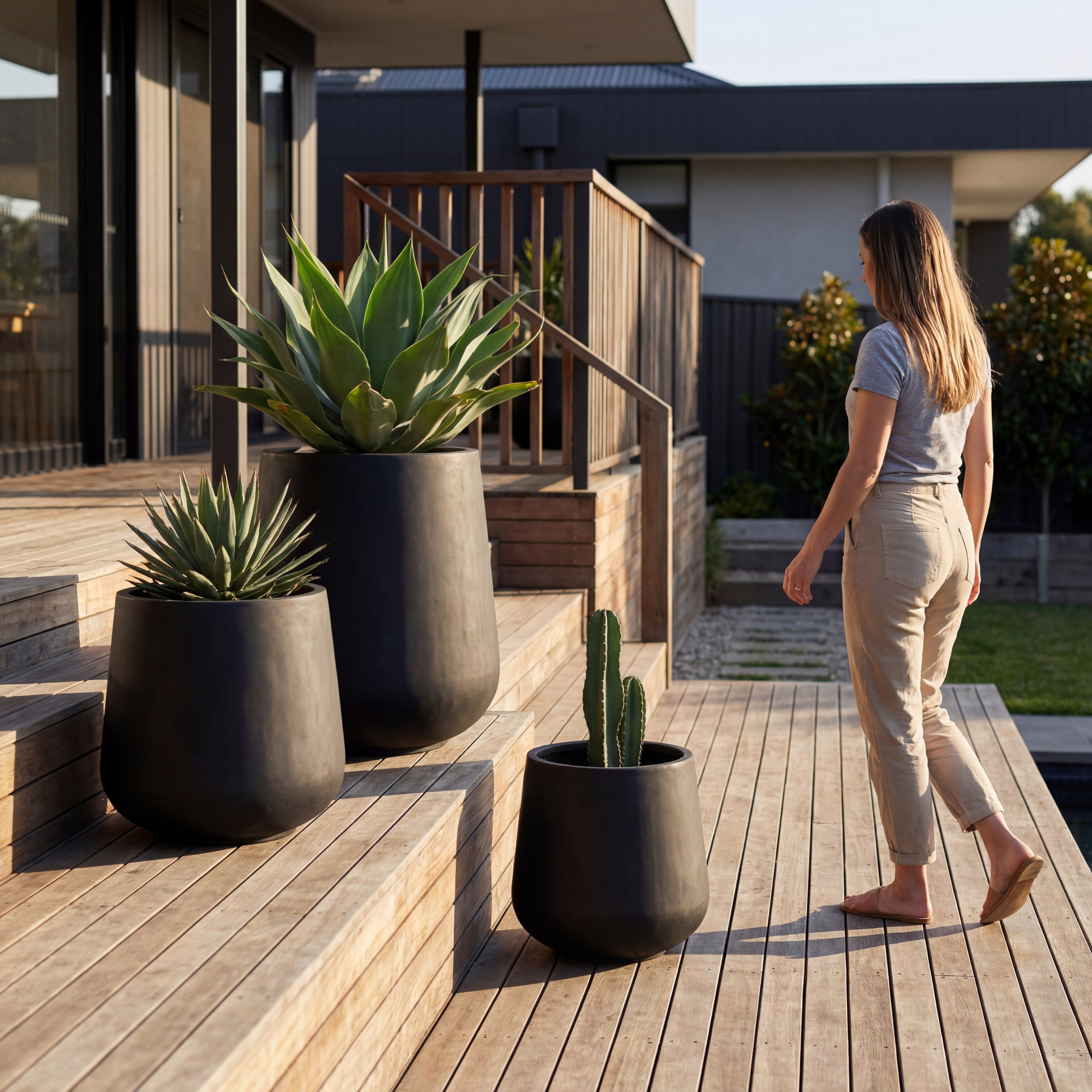 Betonový květináč SILEX - doplňující náhled