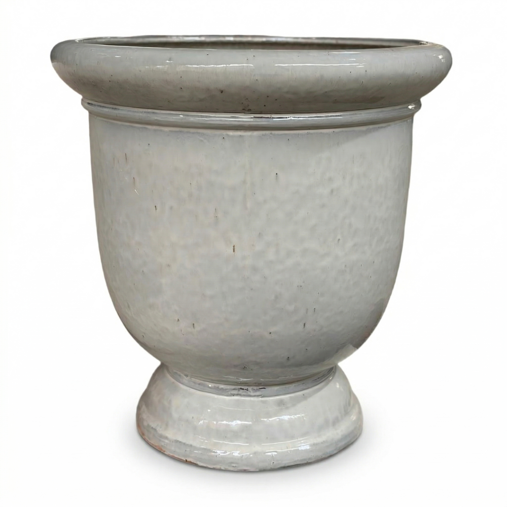 Velký kramický květináč Titan - Krémová - L (53x55cm)