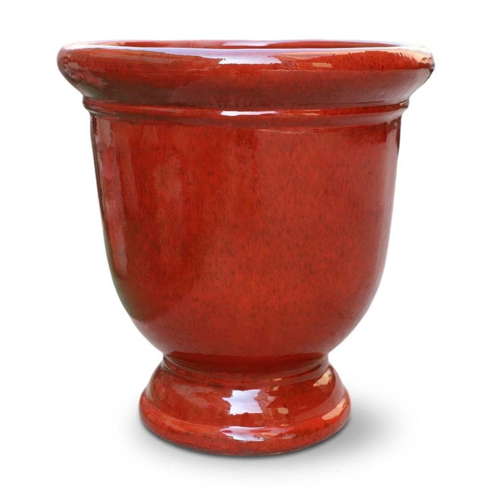 Velký kramický květináč Titan - Tropická červená - L (53x55cm)