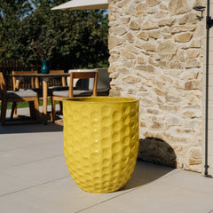 Keramický květináč MEROVEE - Žlutá - XXL (55 cm x 65 cm)