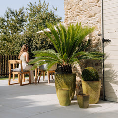 Keramický květináč VAUBAN - Podzimní zelená