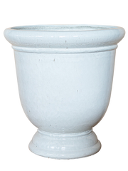 Velký kramický květináč Titan - Bílý