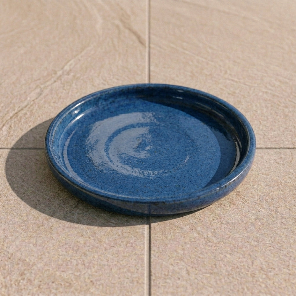 Podmiska pod květináč - Anticky modrá (Ø 16–40 cm)