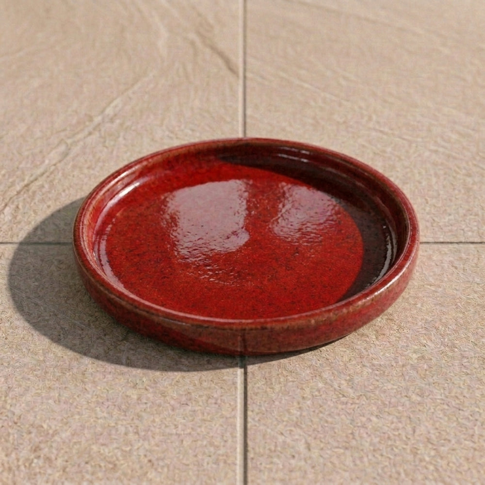Podmiska pod květináč - Císařsky červená (Ø 16–40 cm)