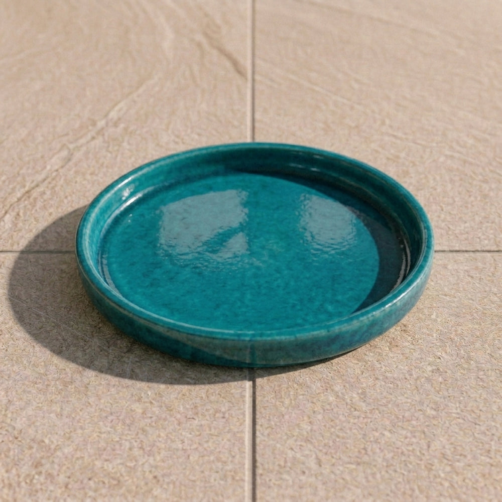 Podmiska pod květináč - Tyrkysová (Ø 16–40 cm)