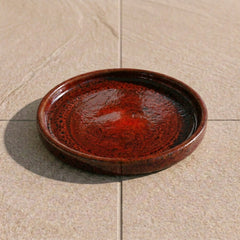 Podmiska pod květináč - Cihlově červená (Ø 15–40 cm)