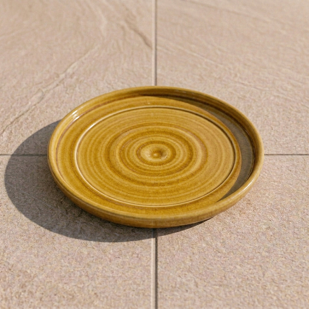 Podmiska pod květináč - Žlutá (Ø 29–42 cm)