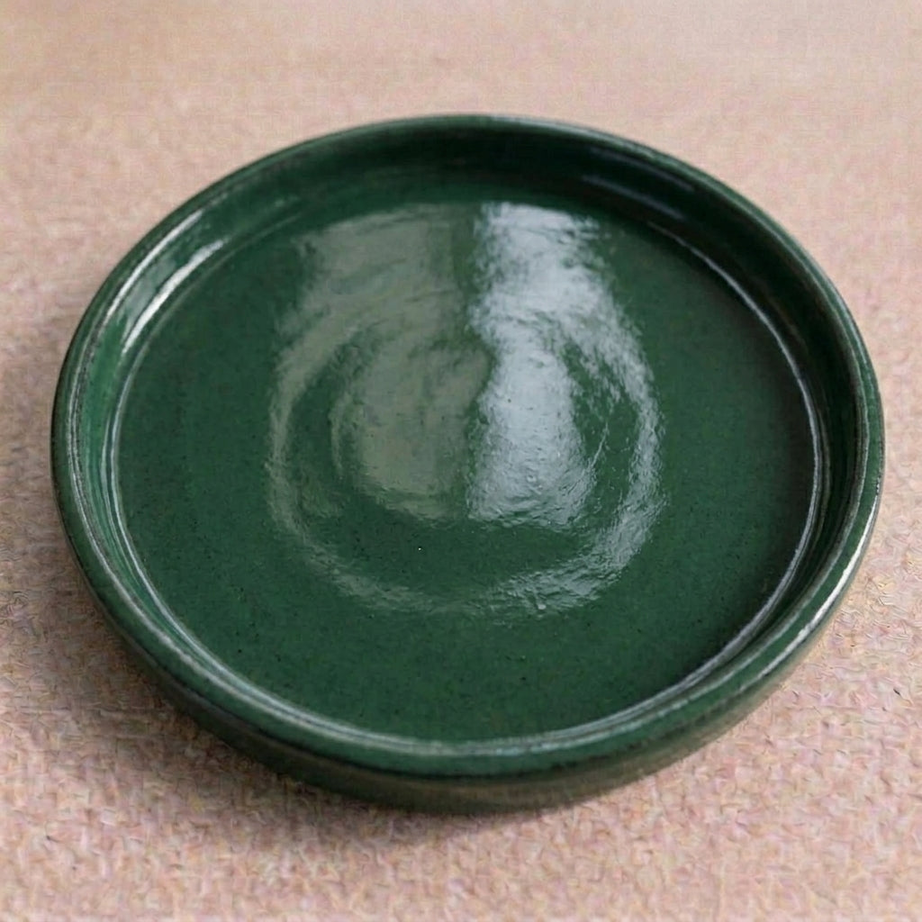 Podmiska pod květináč - Nefritová
