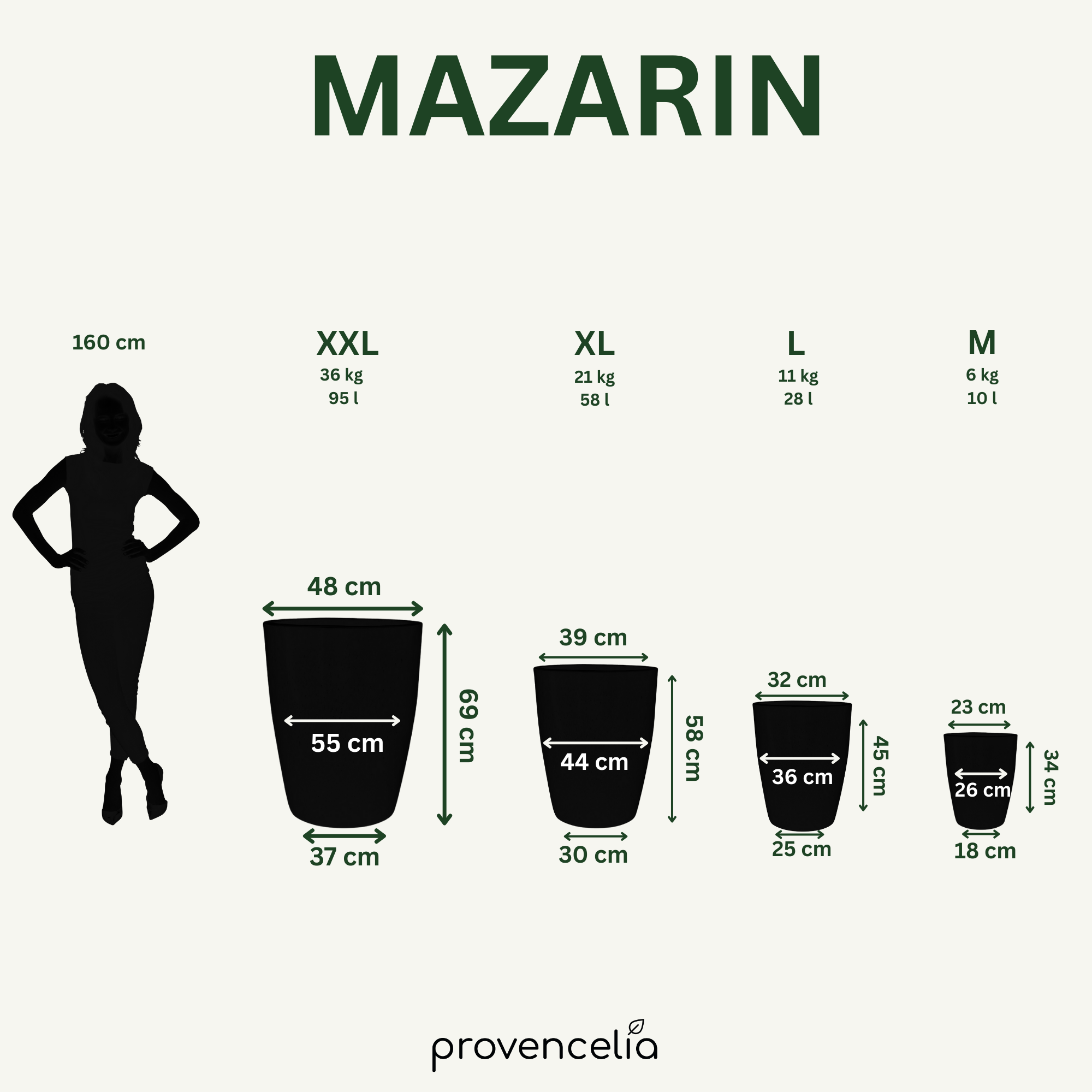 Keramicky květináč Mazarin - Tropická zelená