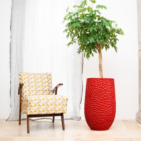 Keramický květináč Paris - Červený