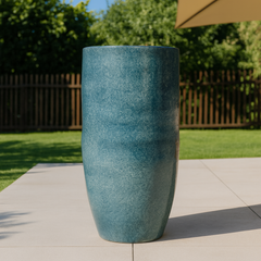 Keramicky květináč Athena - Světle modrá