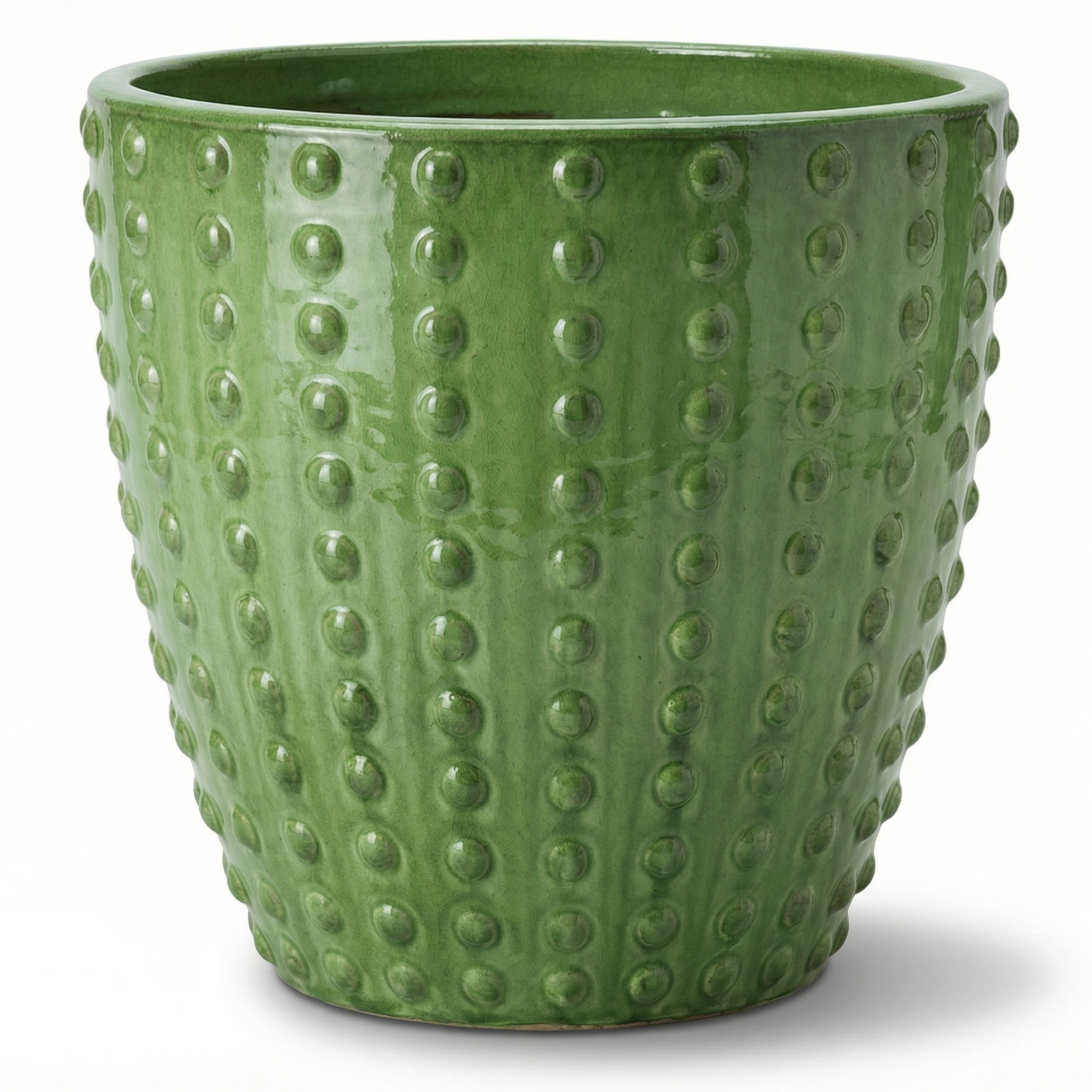 Keramický květináč ATTILA zelená – Provencelia, ručně vyráběný, mrazuvzdorný