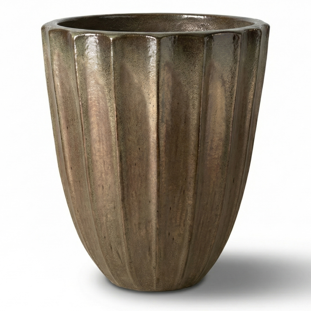 Keramický květináč Hugo - Písková - XL: 44 x 59 cm